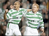 Henrik och Nellie, två av Celtic främsta legendarer i modern tid. Henrik representerande fotbollskonsten och Nellie ledaren och det rebelliskt irländska.  