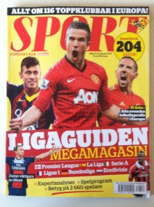 Först in i ligaguidesringen. På onsdag är det dags för utmanaren, som väger in på 180 sidor och dessutom vanligtvis har fler annonser,  att äntra tidningsställen. 