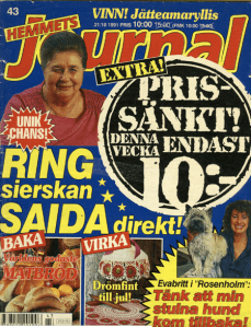 HJ från mina år runt 1990. Det fanns noggranna mätningar på hur mycket upplagemässigt det betydde ifall kakan var choklad eller grädde. Om ordet korsord var med på ettan, om bakgrundsfärgen var blå eller gul...