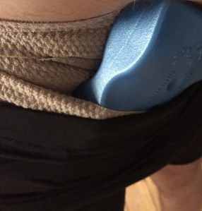 Is that an isklump in your back pocket or have ju just run out of books?